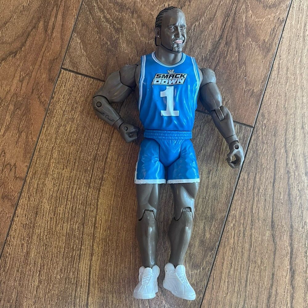 WWE Action Figure —MVP— Basketball Jersey Blue 2003 Jakks Pacific
